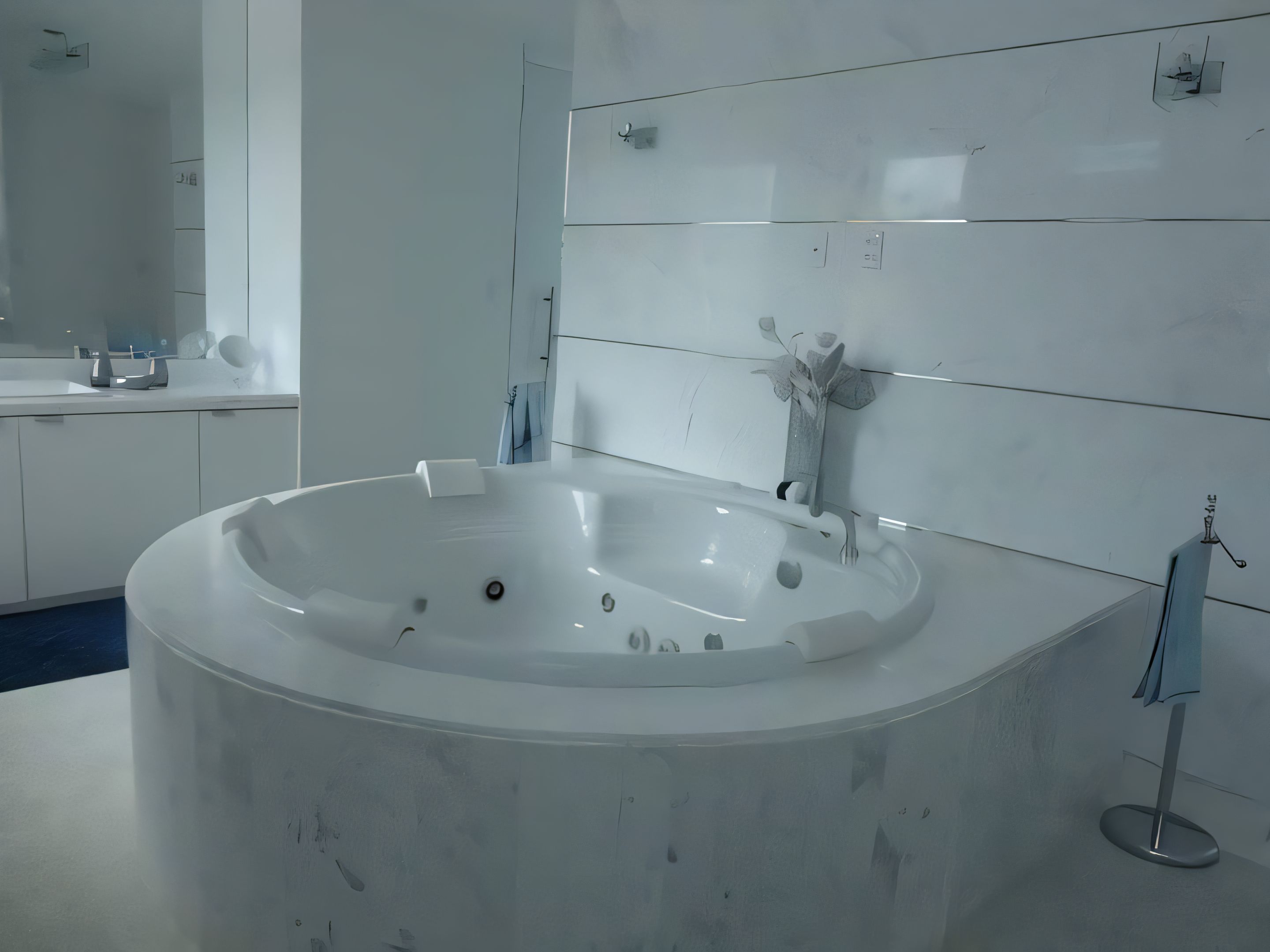 Banheiro com mármore carrara